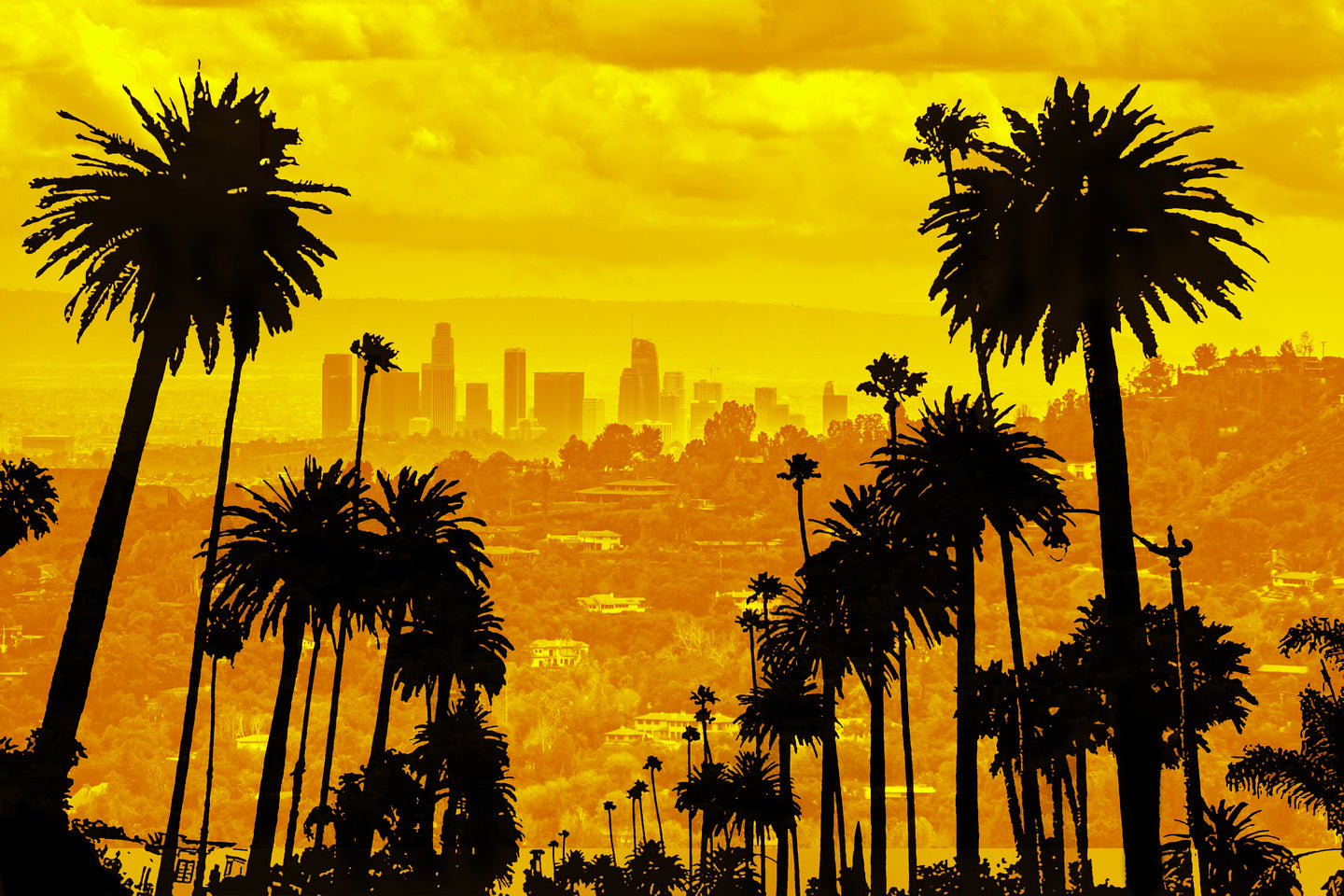 Los Angeles City Travel Print