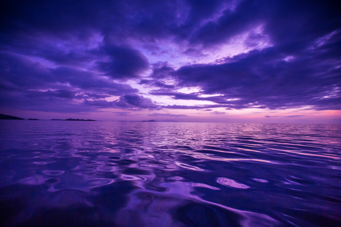 Violet Sea on Komodo Island, Indonesia - Exotic Landscapes