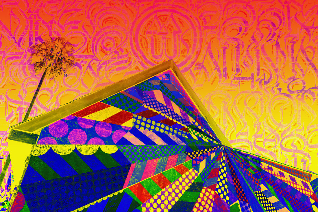 Spiraling Patchwork - Urban Pop Art