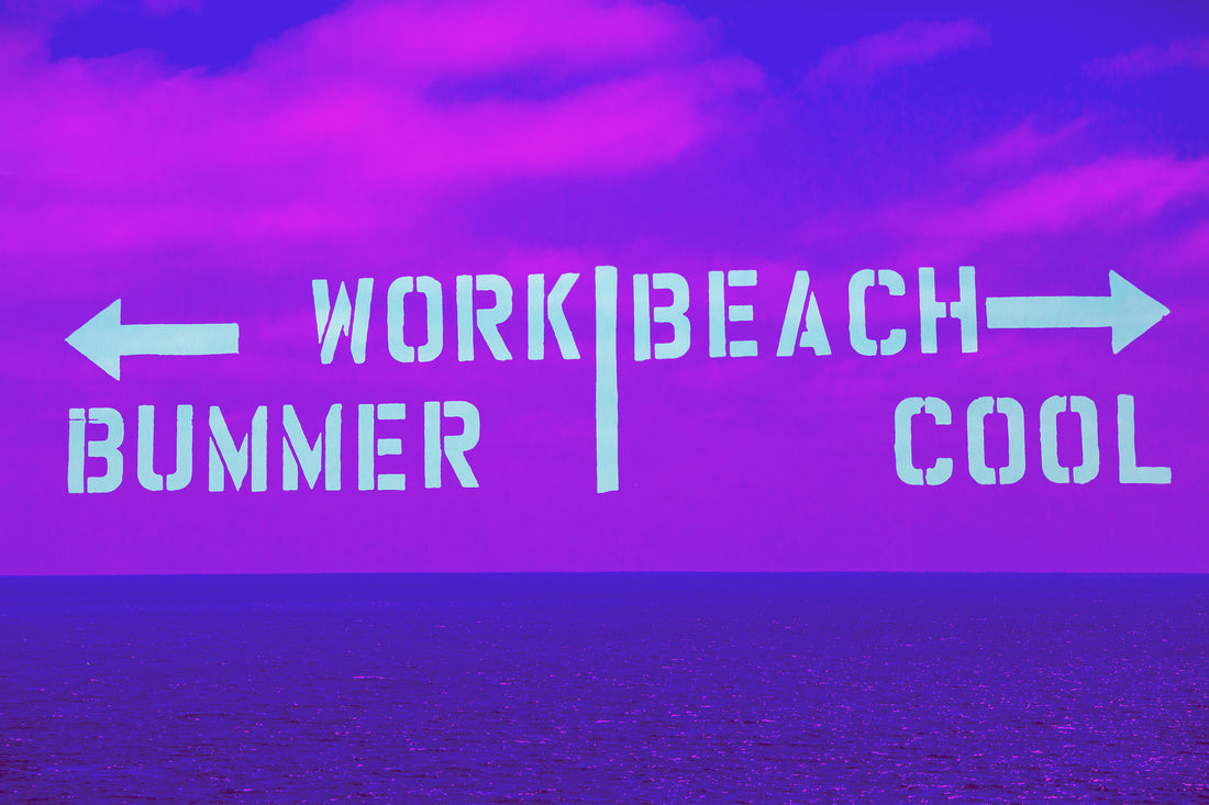 Work Beach- Urban Pop Art