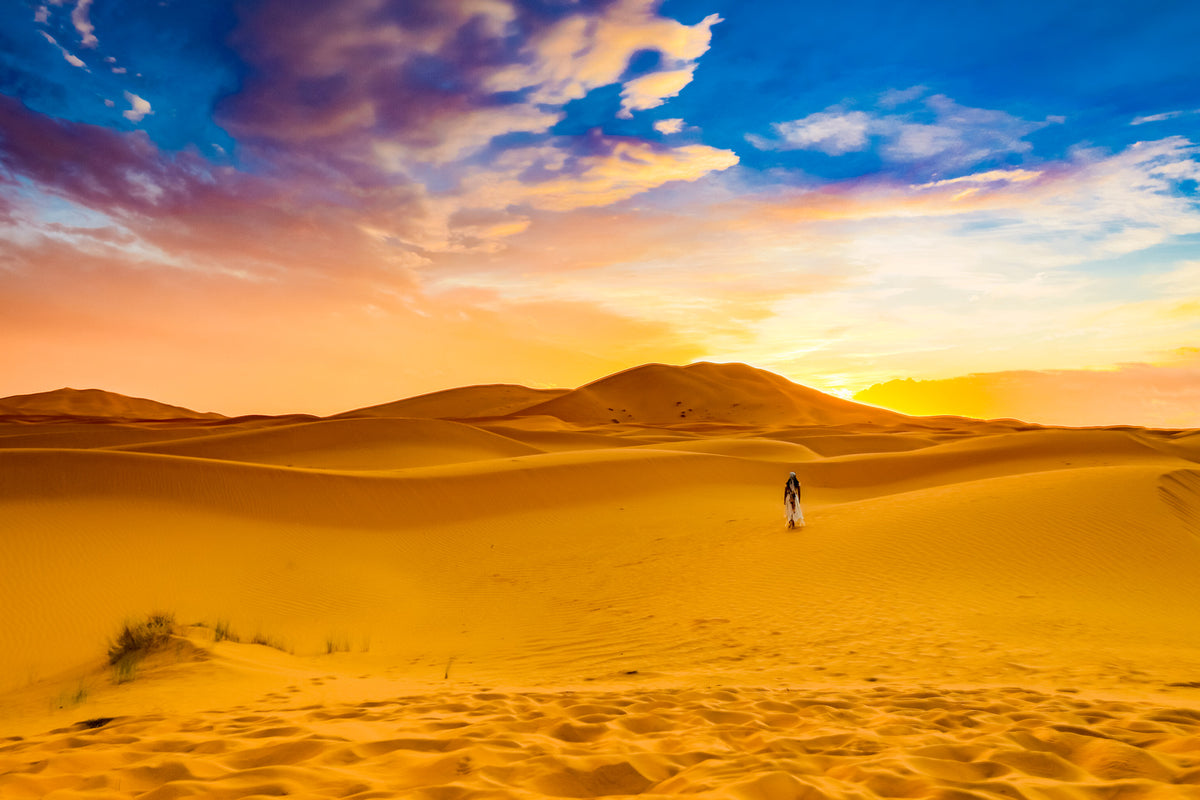 Golden Sand in The Sahara, Morocco - Exotic Landscapes